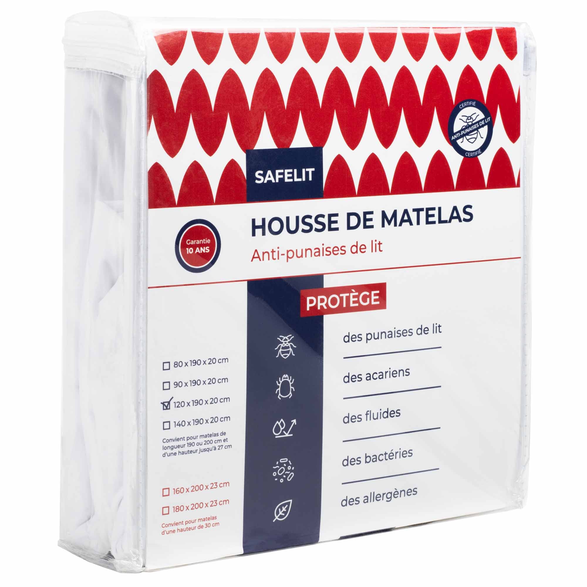 Housse matelas anti punaise de lit & anti acariens SAFELIT