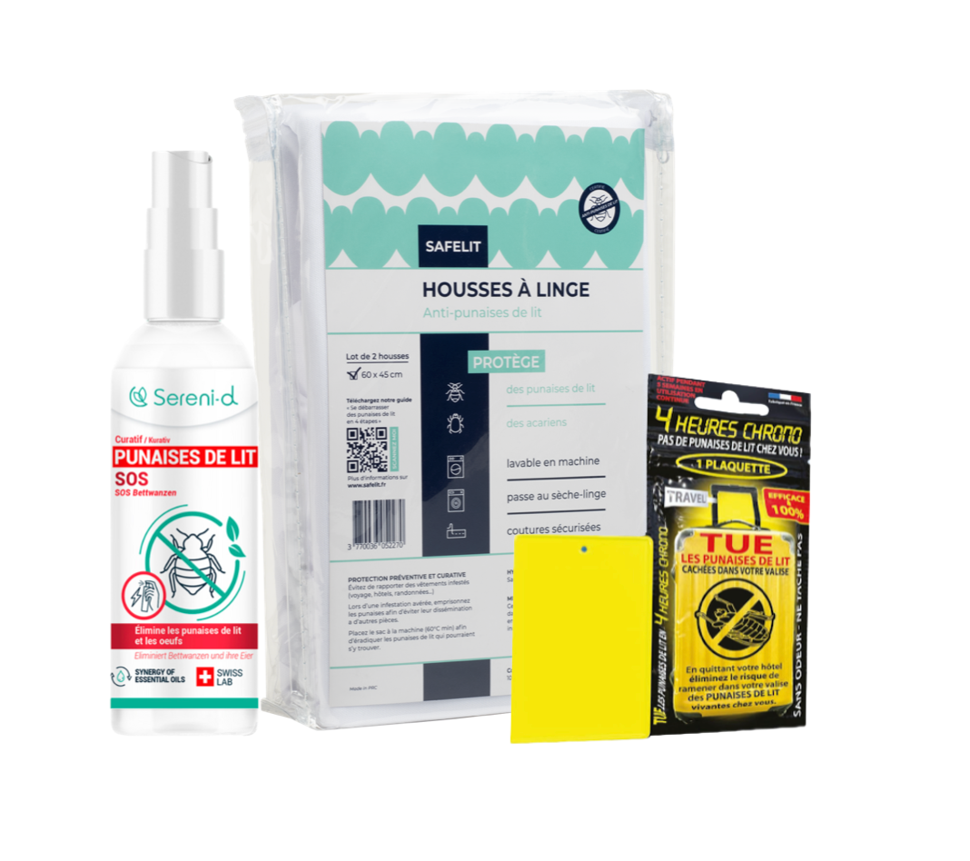 Pack Voyage Essentiel – Protection anti-punaises de lit