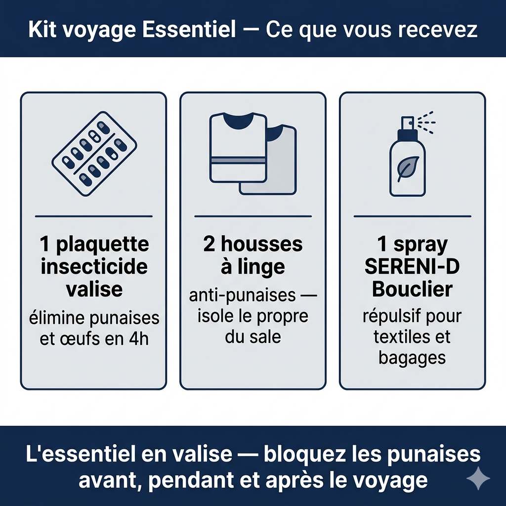 Kit voyage anti-punaises de lit – Pack Essentiel