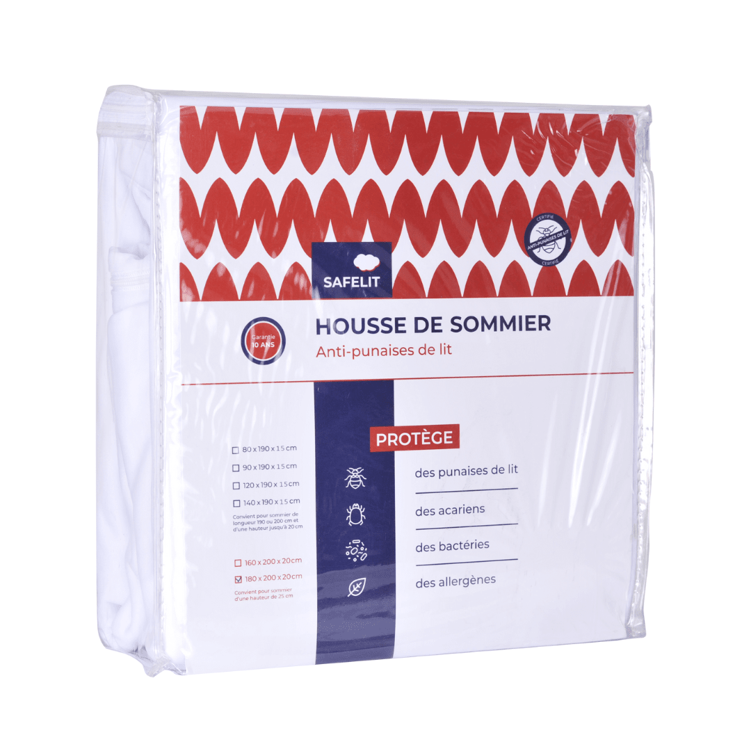 Housse de sommier anti punaise de lit SAFELIT Safelit