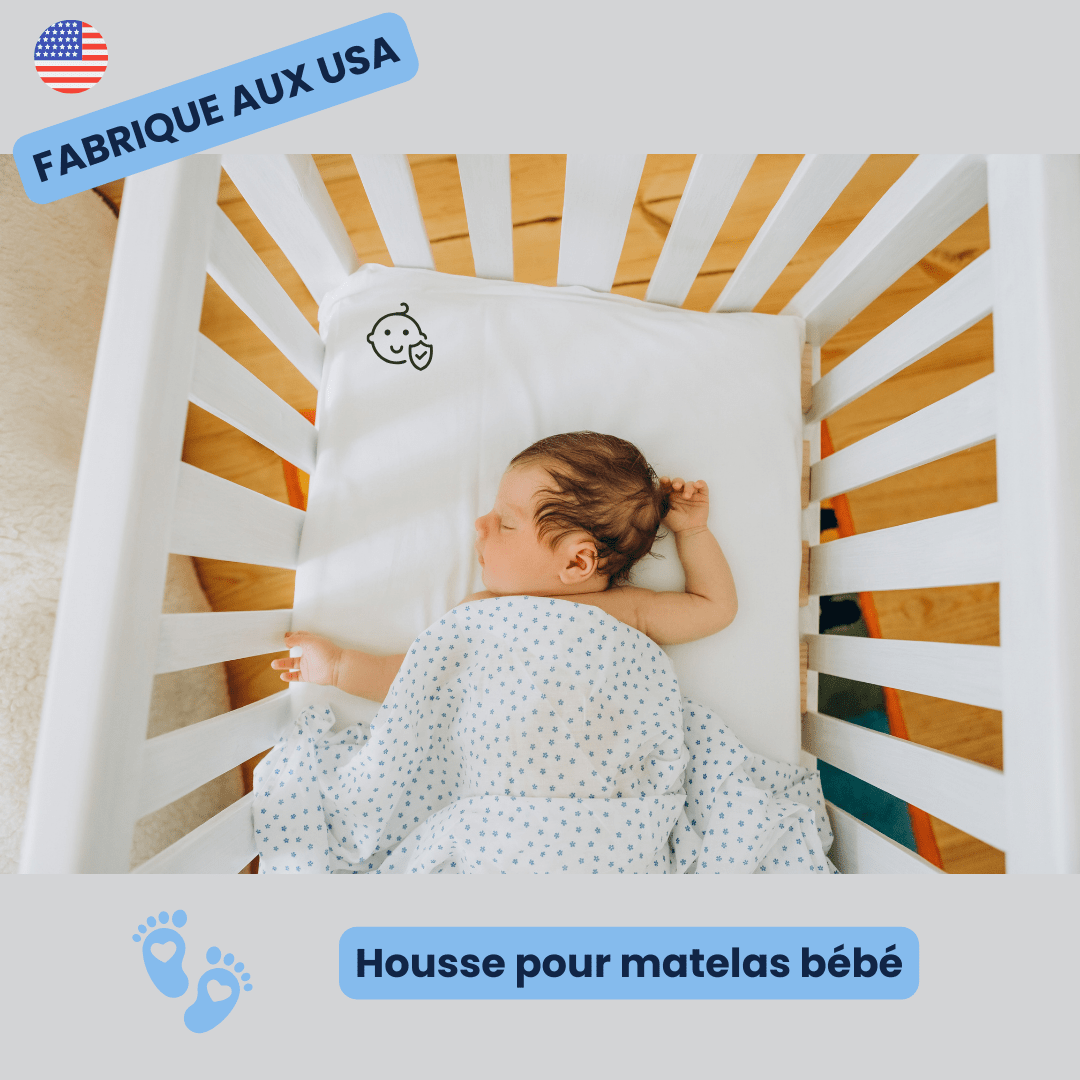 Housse matelas bébé anti-punaises de lit