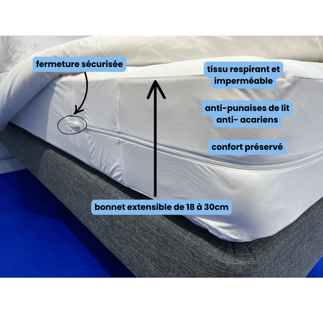 Housse matelas anti punaises de lit SAFELIT Safelit