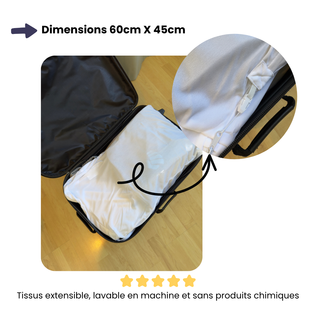 Housse à linge anti-punaises de lit – Lot de 2