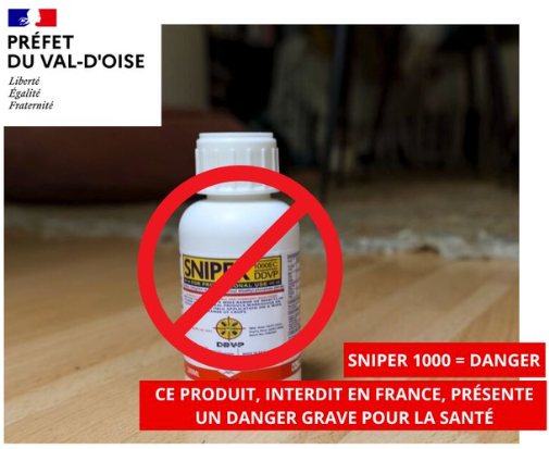 Sniper 1000 : un insecticide interdit et dangereux pour la santé