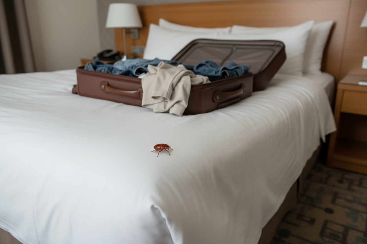 Punaise de lit à l'hôtel