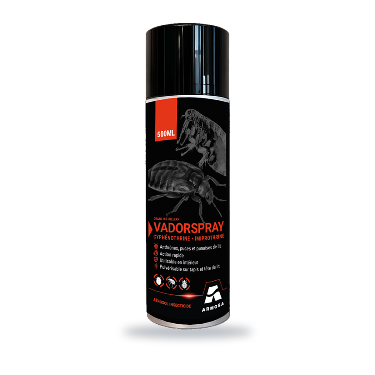 Aérosol VADORSPRAY 500ml – Anti punaises de lit
