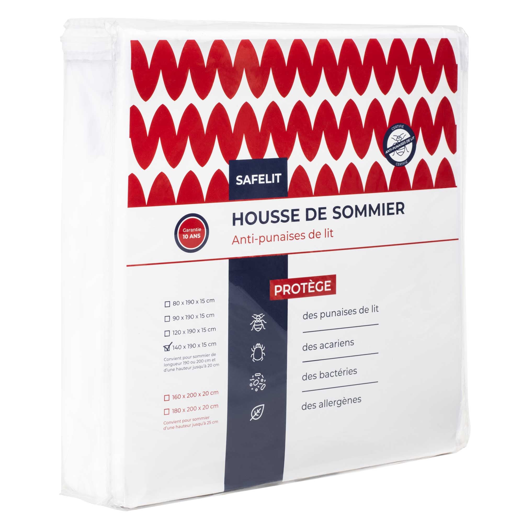 Housse sommier anti punaise de lit SAFELIT
