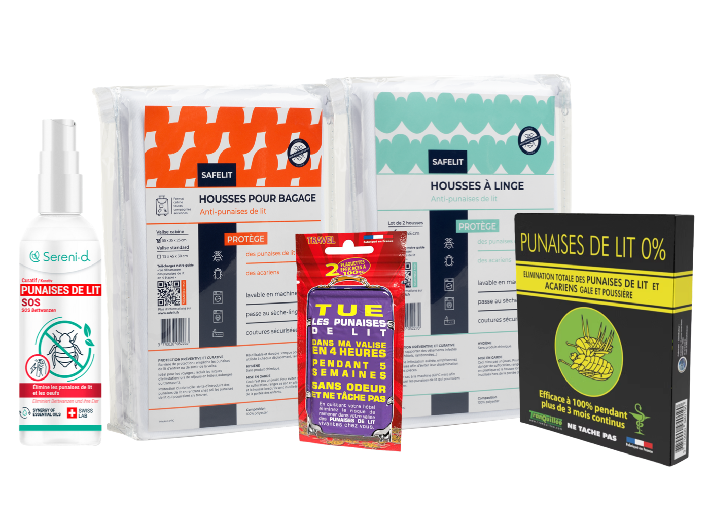 Pack Voyage Premium – Protection complète anti-punaises de lit