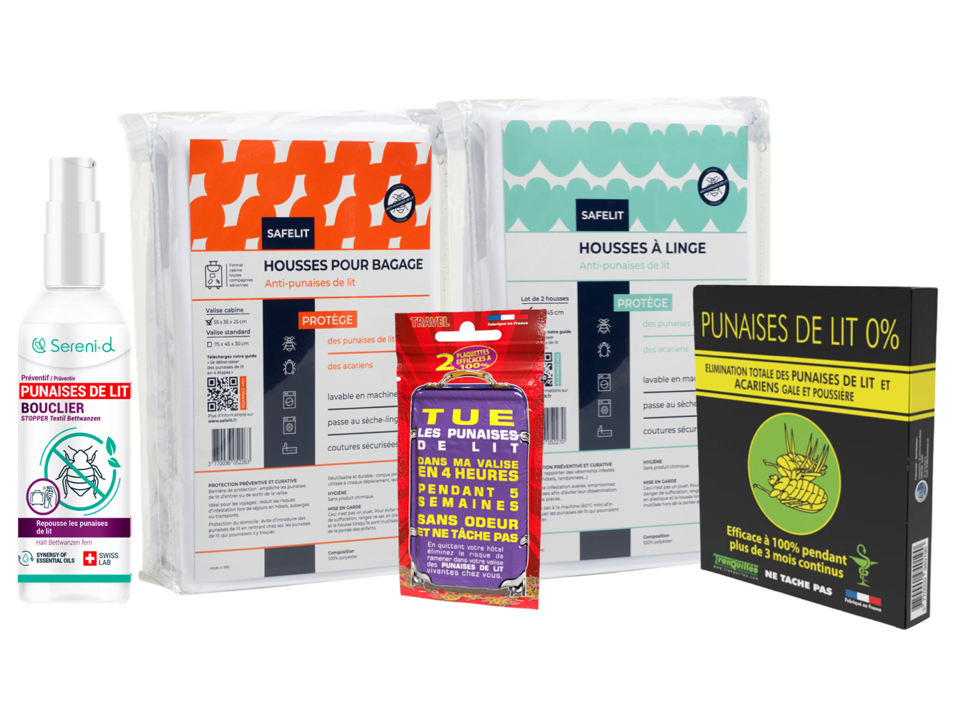 Kit voyage anti-punaises de lit – Pack Premium 5 protections