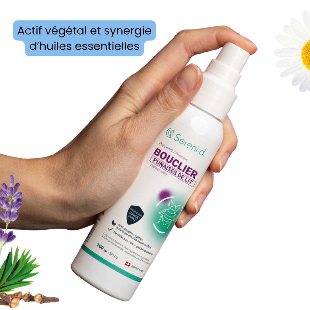 spray aux actifs végétaux anti-punaise de lit SERENI-D