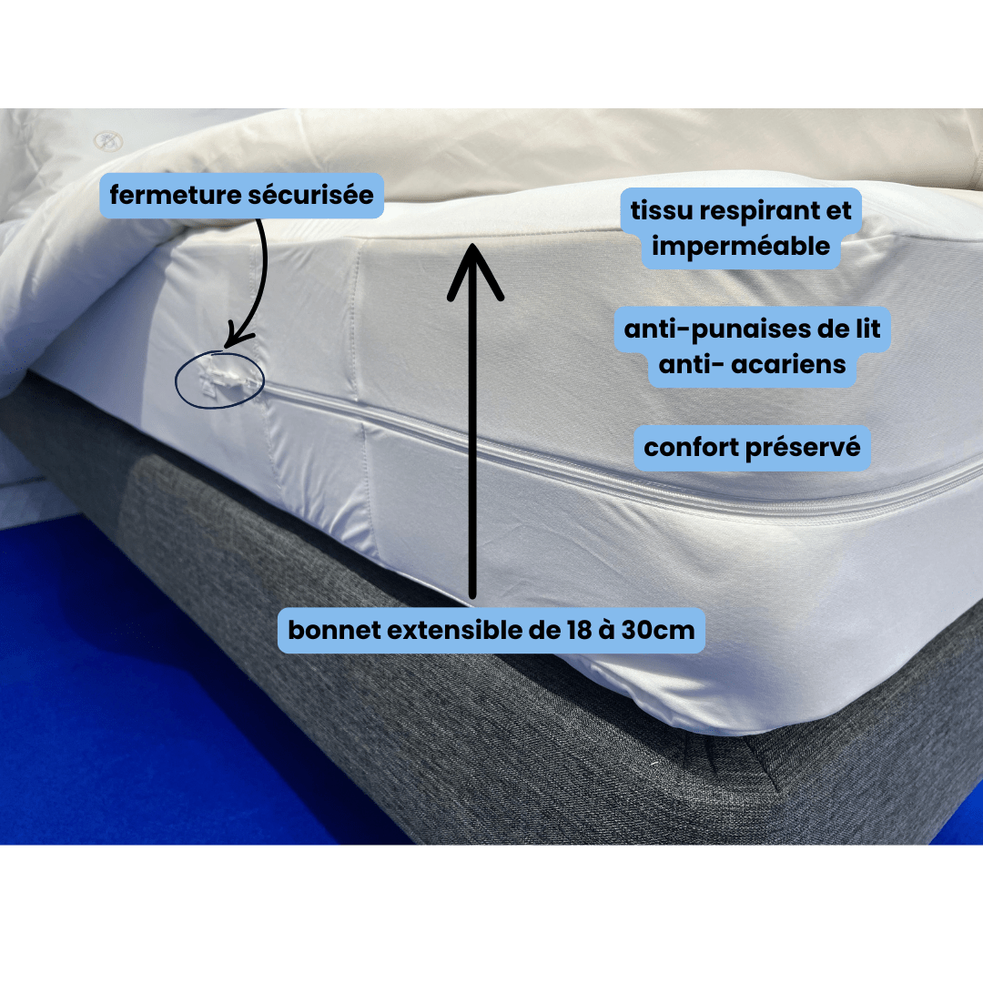 Housse matelas anti punaises de lit SAFELIT Safelit 